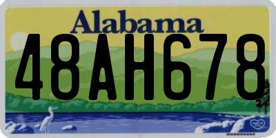 AL license plate 48AH678