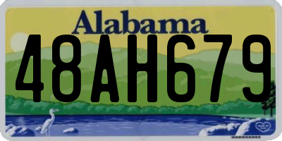 AL license plate 48AH679