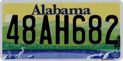 AL license plate 48AH682