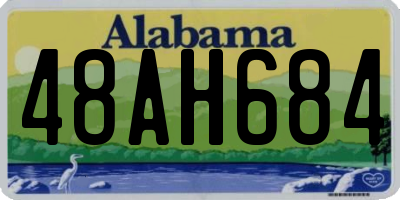 AL license plate 48AH684