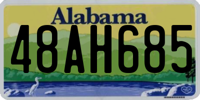 AL license plate 48AH685