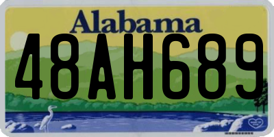 AL license plate 48AH689