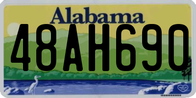 AL license plate 48AH690