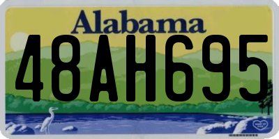 AL license plate 48AH695