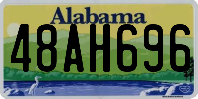 AL license plate 48AH696