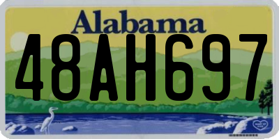 AL license plate 48AH697