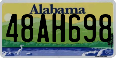 AL license plate 48AH698
