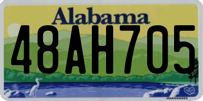 AL license plate 48AH705