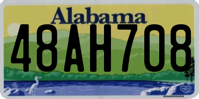 AL license plate 48AH708