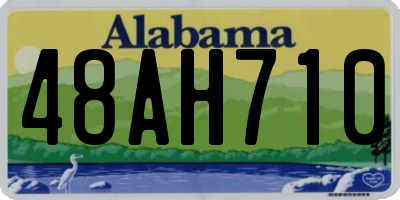 AL license plate 48AH710
