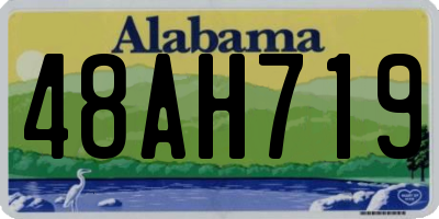 AL license plate 48AH719