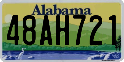 AL license plate 48AH721