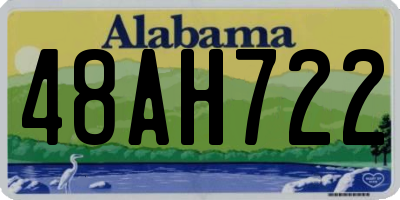 AL license plate 48AH722