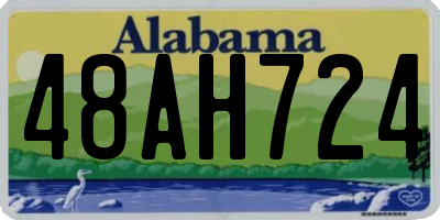 AL license plate 48AH724