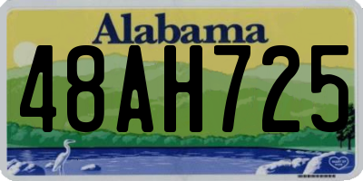 AL license plate 48AH725