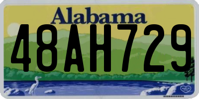 AL license plate 48AH729