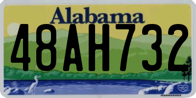 AL license plate 48AH732