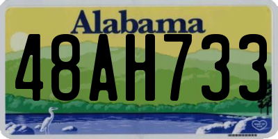 AL license plate 48AH733