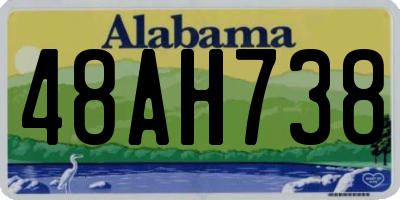 AL license plate 48AH738