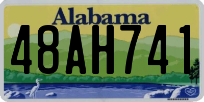 AL license plate 48AH741