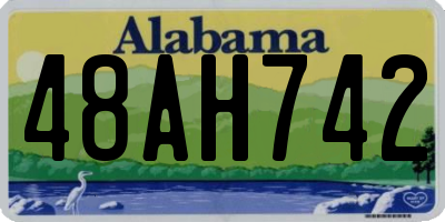 AL license plate 48AH742