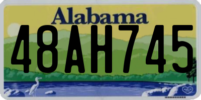 AL license plate 48AH745
