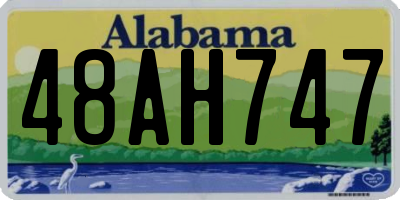 AL license plate 48AH747