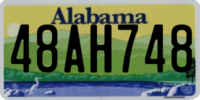 AL license plate 48AH748