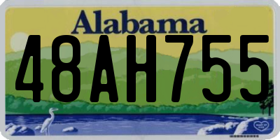 AL license plate 48AH755