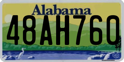 AL license plate 48AH760