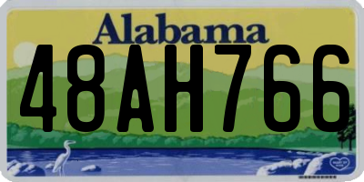 AL license plate 48AH766