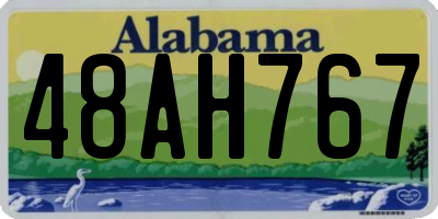 AL license plate 48AH767