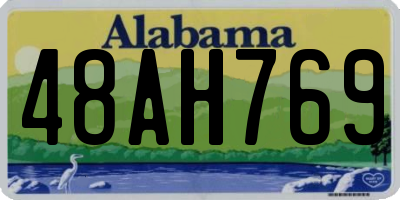 AL license plate 48AH769