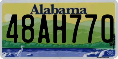 AL license plate 48AH770