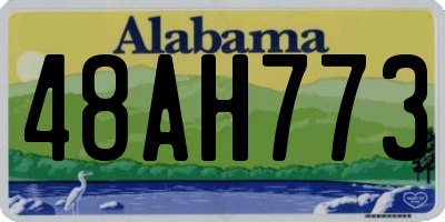 AL license plate 48AH773
