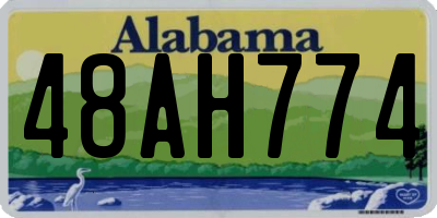 AL license plate 48AH774