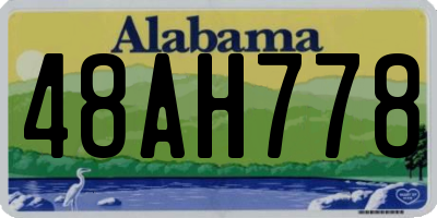 AL license plate 48AH778
