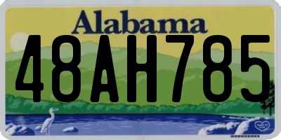AL license plate 48AH785