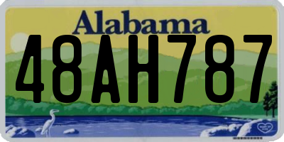 AL license plate 48AH787