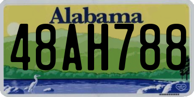 AL license plate 48AH788