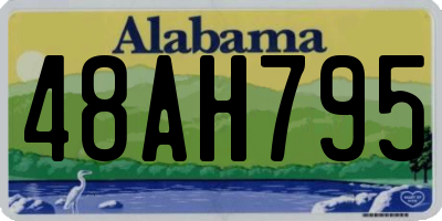 AL license plate 48AH795