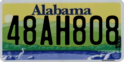 AL license plate 48AH808
