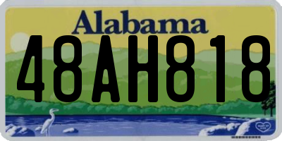 AL license plate 48AH818