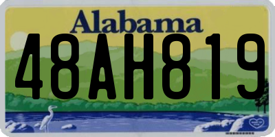 AL license plate 48AH819