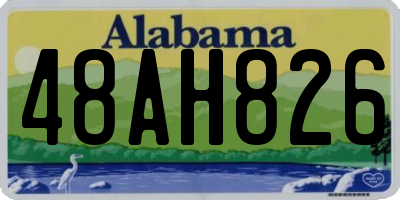 AL license plate 48AH826