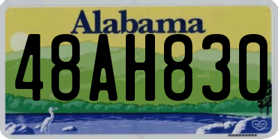 AL license plate 48AH830
