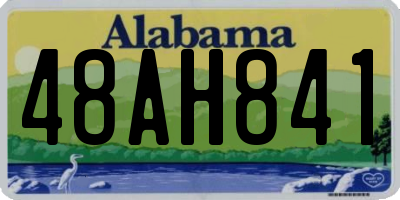 AL license plate 48AH841