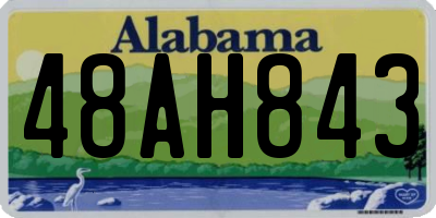 AL license plate 48AH843