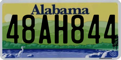 AL license plate 48AH844