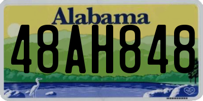AL license plate 48AH848